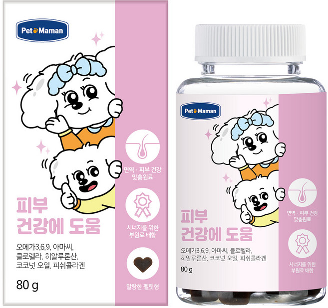 펫또마망 강아지 영양제, 80g, 피부/피모, 1개