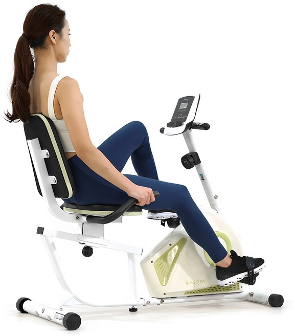 이고진 좌식 실내자전거 266R 방문설치, BC31533, 바닐라그린