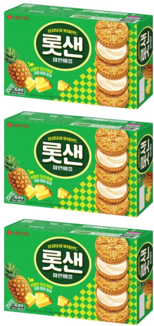 롯데웰푸드 롯데샌드 오리지널, 315g, 3개