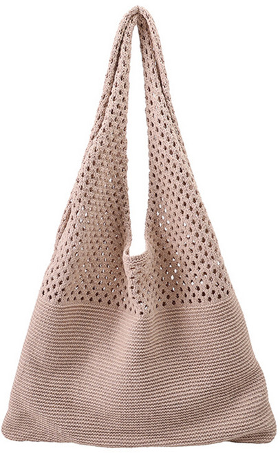 Elsso 女款針織藤編網袋