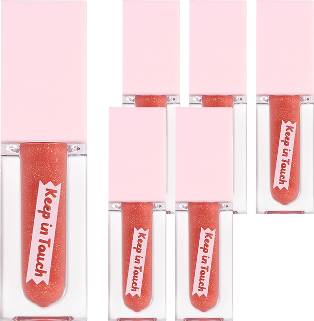 [비건뷰티] 키핀터치 젤리 립 플럼퍼 틴트, 슈가쿠키, 6개