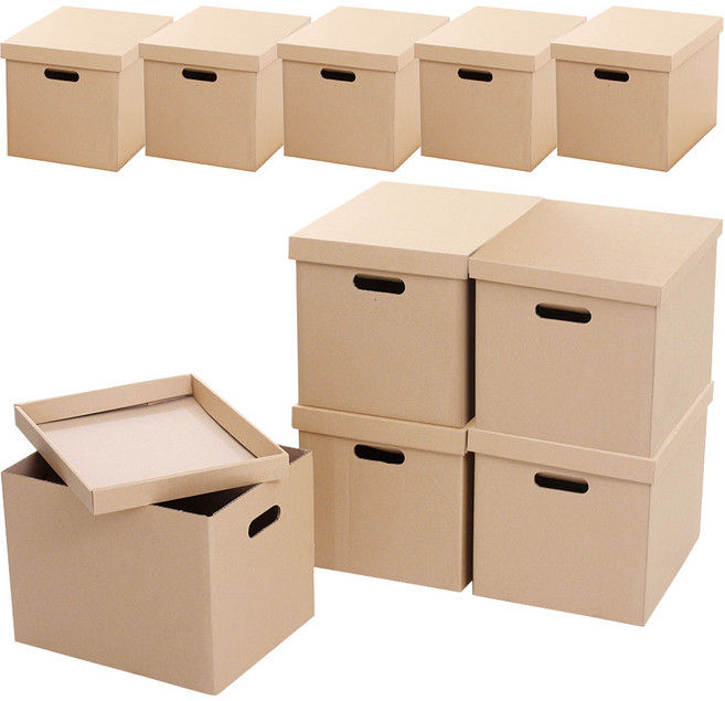 올리빙 무지 트렁크 5겹 대형 종이정리함, 무지, 33.5 x 43 x 32 cm, 10개