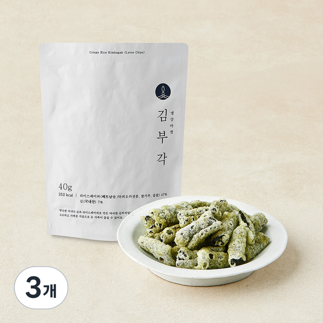 앵강마켓 김부각, 3개, 40g
