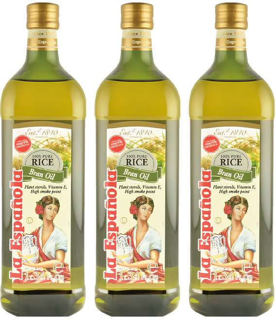 La Espanola 萊瑞 原裝進口100%純玄米油, 1L, 3瓶