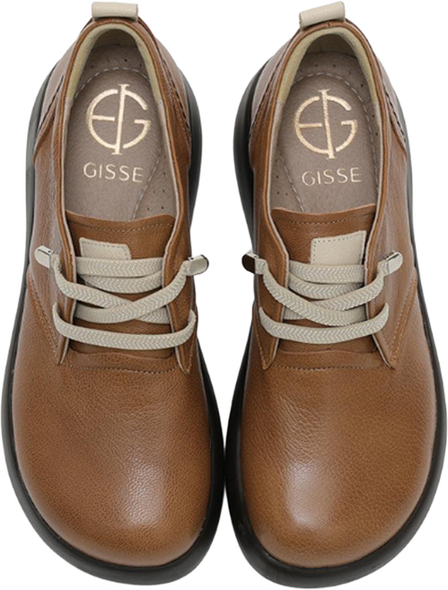 Gisse 女款 Jshoe Rumdi 天然羊皮手工舒適休閒鞋 5.5公分