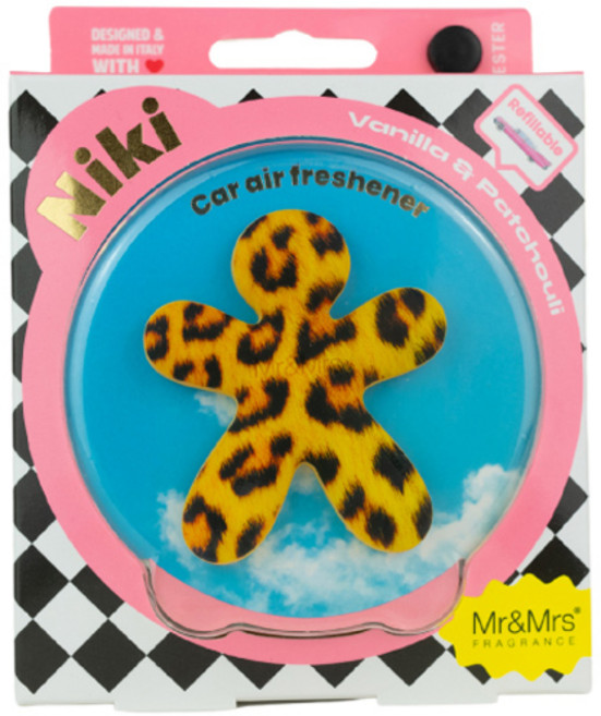 Mr&Mrs FRAGRANCE Niki 特別裝飾車用芳香劑, 1個, 香草廣藿香