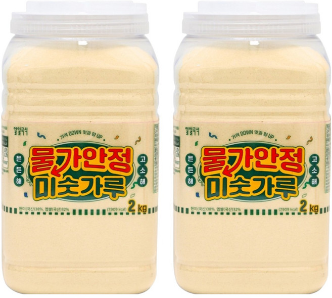 태광선식 물가안정 미숫가루, 2kg, 2개
