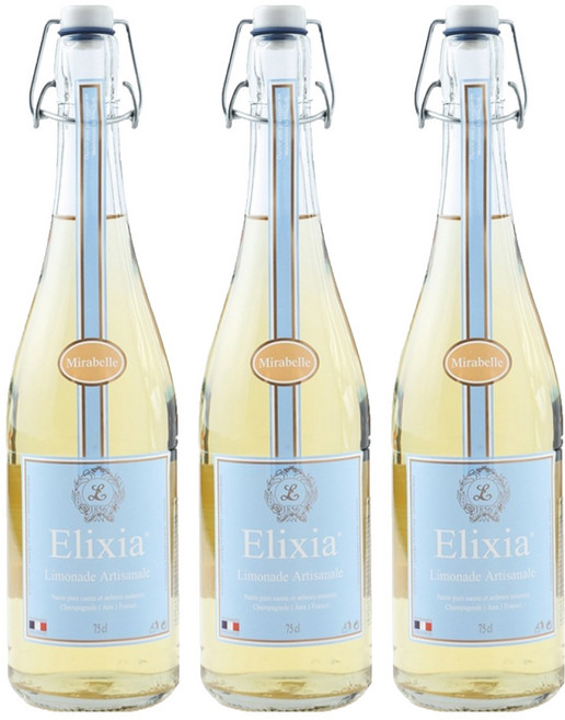 엘릭시아 자두맛 탄산음료, 750ml, 3개