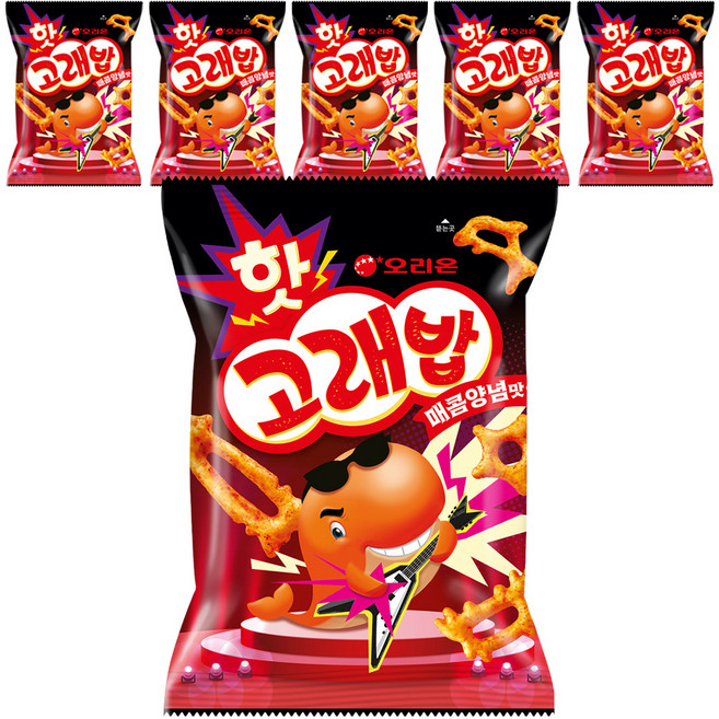 오리온 핫 고래밥 매콤양념맛, 56g, 6개