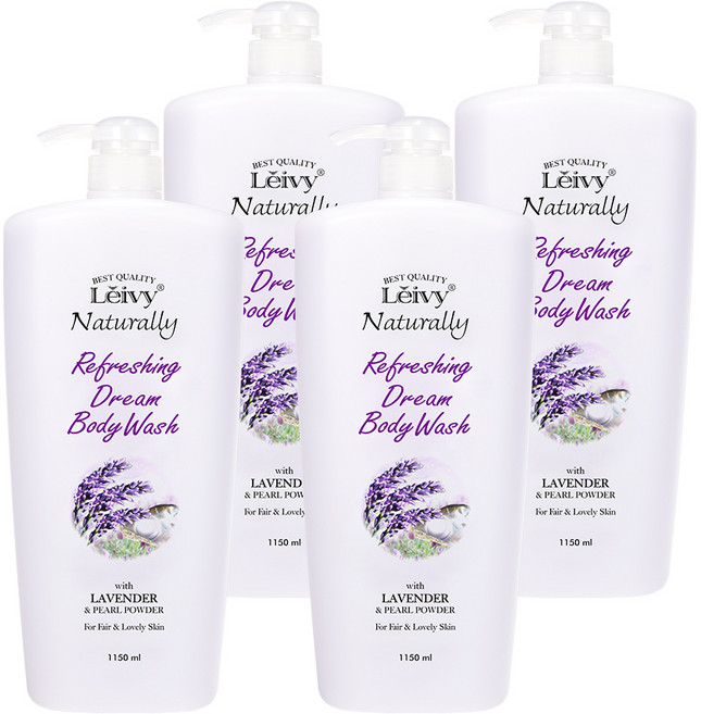 레이비 바디워시 라벤더, 1.15L, 4개