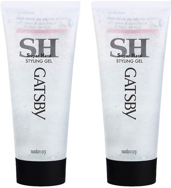 갸스비 슈퍼하드 스타일링 헤어젤, 200g, 2개