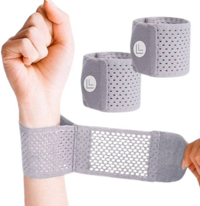 관절가이드 초경량 슬림 손목보호대, 2개, 그레이