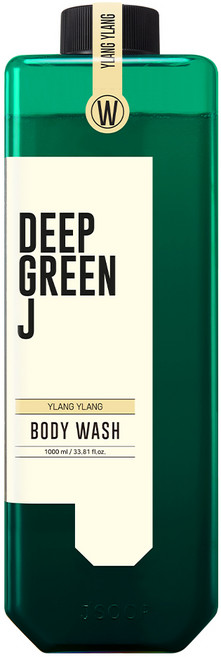 딥그린제이 아로마 비건 바디워시 일랑일랑, 1개, 1L