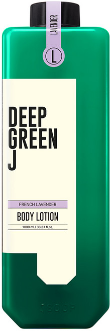 딥그린제이 아로마 비건 바디로션 라벤더향, 1L, 1개