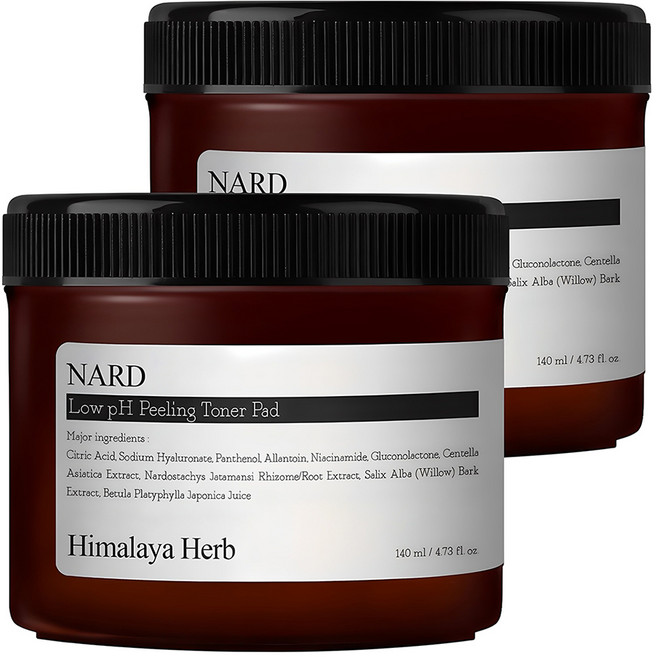 나드 약산성 필링 토너 패드 140ml, 70매입, 2개