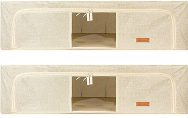 비스토어 언더베드 이불 정리함, 베이지, 2개