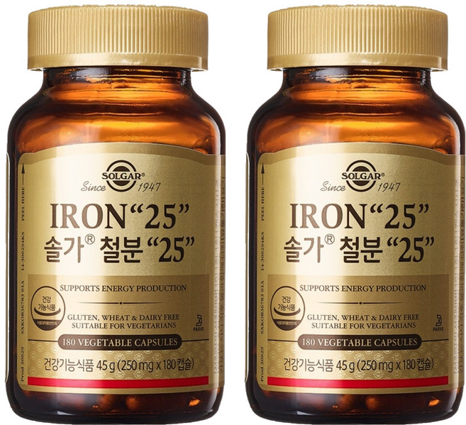 솔가 철분 25, 180정, 2개