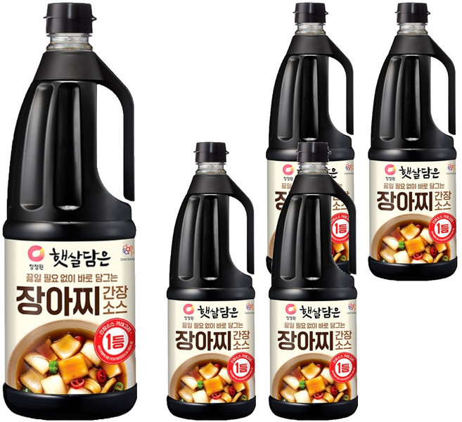 햇살담은 장아찌 간장소스, 1.7L, 5개