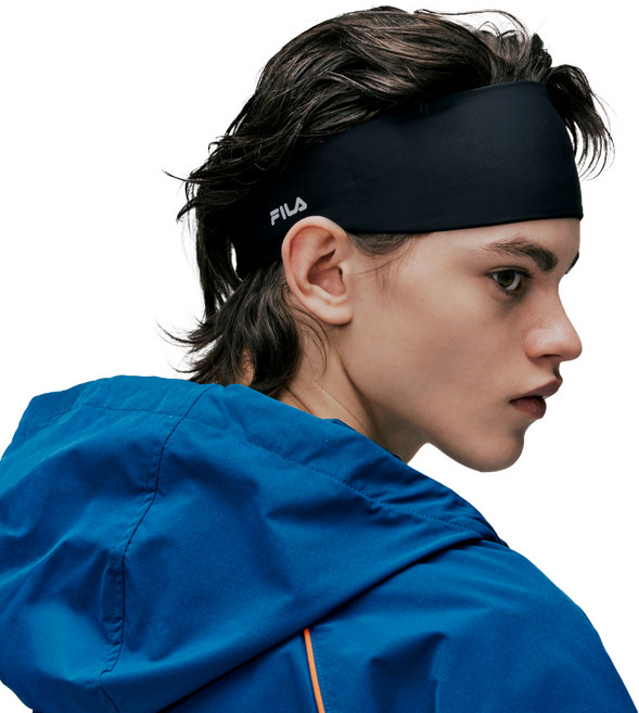 휠라골프 스포츠 헤어밴드, 블랙, 1개