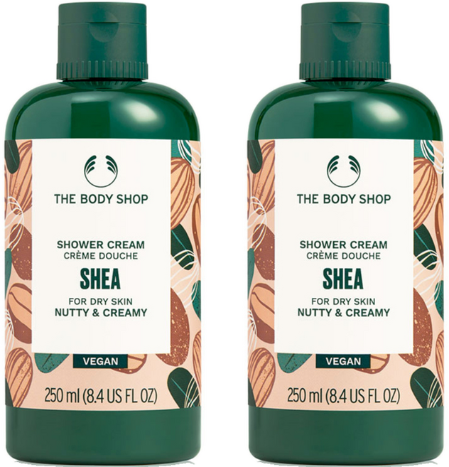 더바디샵 시어 샤워 크림, 2개, 250ml