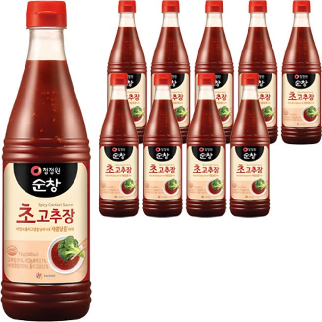 청정원순창 초고추장, 1kg, 10개