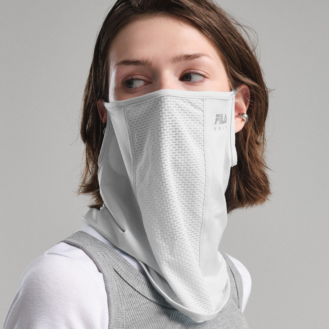 휠라골프 UV 차단 메쉬 쿨 마스크, 라이트 그레이, 1개