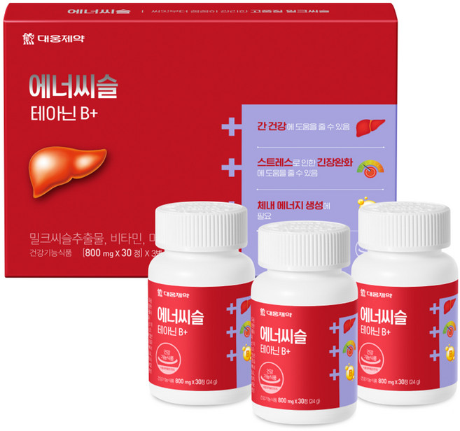 대웅제약 에너씨슬 테아닌 B+ 72g, 30정, 3개