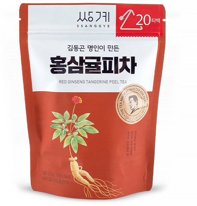 쌍계명차 청춘소나타 홍삼귤피차, 1.5g, 20개입, 1개