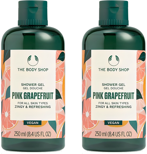 더바디샵 샤워젤 핑크 그레이프후룻, 250ml, 2개