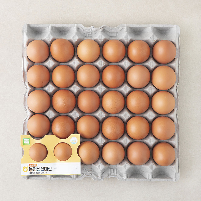 농협 무항생제 인증 신선 대란 1.56kg, 1개, 30구