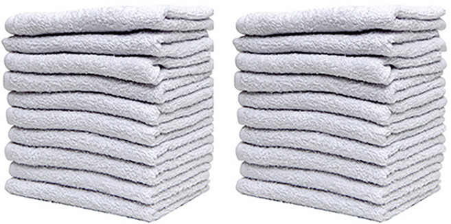 크린아이 기본 면 행주 화이트, 20개