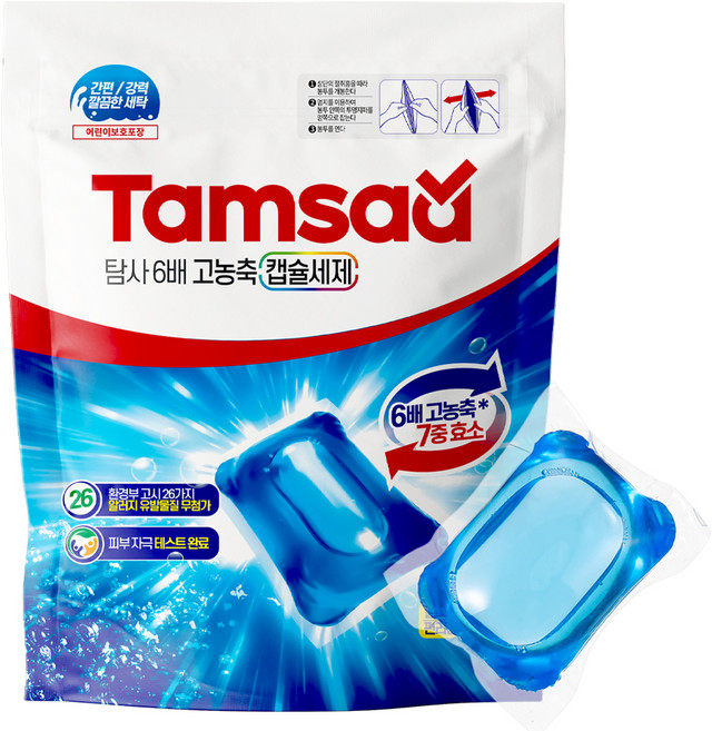 탐사 6배 고농축 캡슐세제 14ml, 32개입, 1개