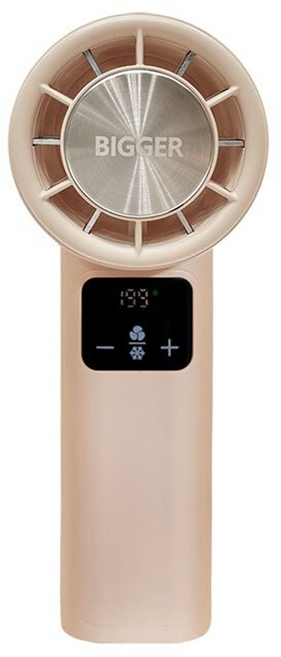 BIGGER 冰敷渦輪高速風扇 21700電池規格 3000mAh電池容量 中國製, A380, 莫蘭迪奶茶