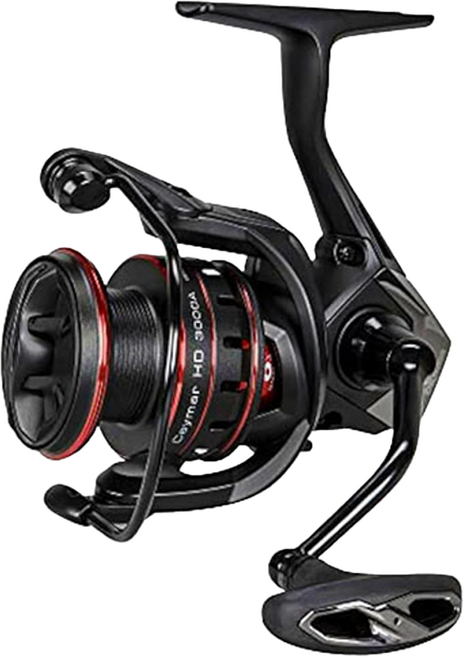 okuma 寶熊釣具 漁輪Spinning 凱莫斯Caymar HD 捲線器 淺線杯 8BB 5.3:1, CHD2500SA, 黑紅色