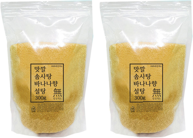 맛깔 바나나향 솜사탕 설탕 30인분, 300g, 2개