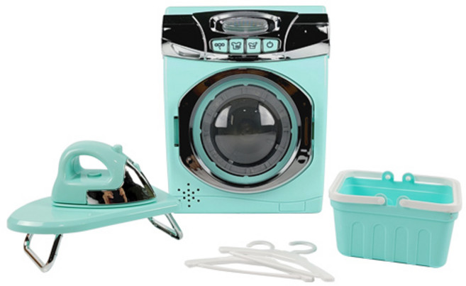 플레이맥스 작동하는 세탁기 주방놀이, 민트, 1개