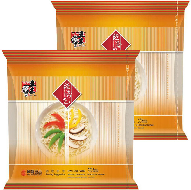 五木 經濟包營養麵條, 2kg, 2包