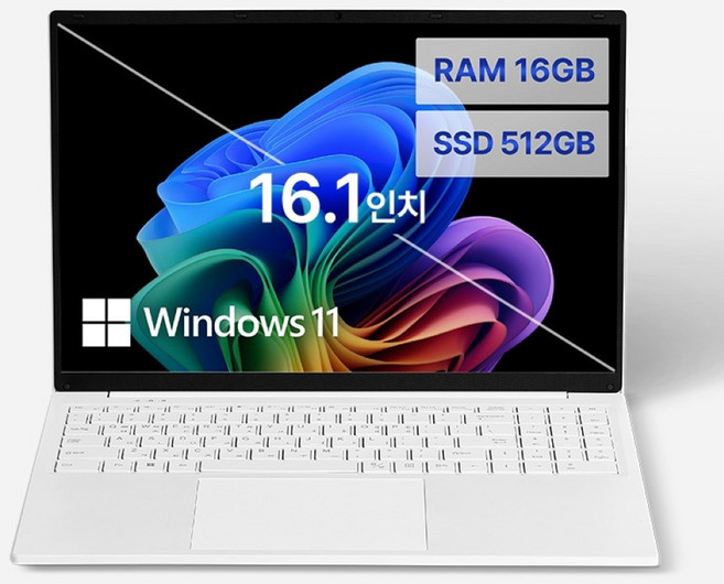 베이직스 2024 베이직북 16 N-시리즈, White, 512GB, 16GB, WIN11 Home, BB1624FW