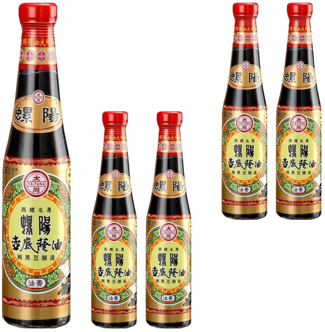 大同醬油 螺陽壺底蔭油膏, 420g, 5瓶