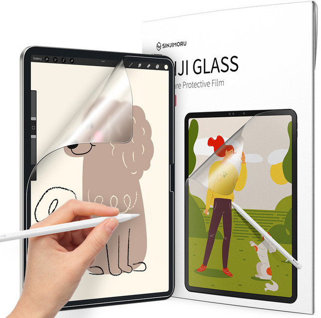 신지모루 태블릿 저반사 지문방지 소프트 필기감 액정보호필름, 1개