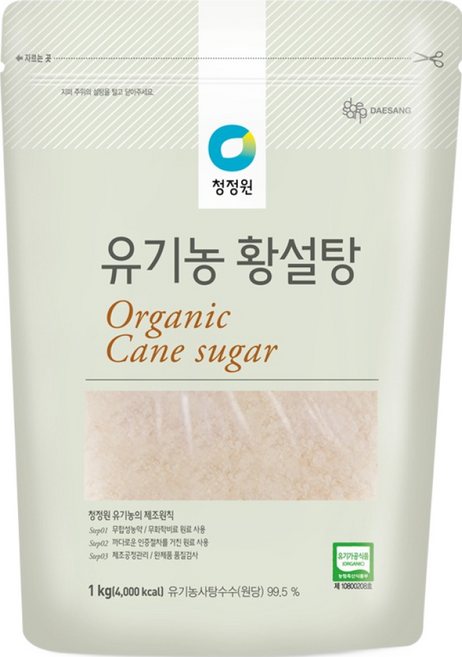 청정원 유기농 황설탕, 1kg, 1개