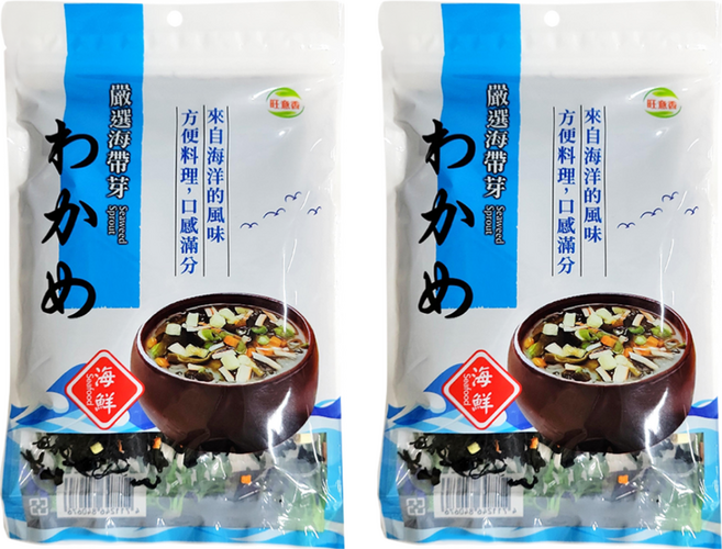旺意香 嚴選海帶芽 海鮮風味, 80g, 2包