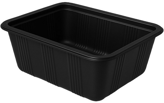 팩투유 스완 소분 실링용기 블랙 230 x 190 x 50mm NS 23195, 200개입, 1박스