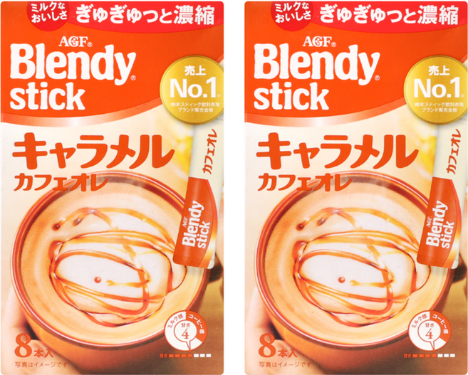 AGF Blendy 焦糖咖啡歐蕾, 8.3g, 8包, 2盒