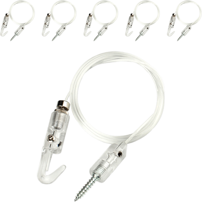 철물백화점 천장 좁은틈 스타 강력 잠금 액자걸이 중, 6개