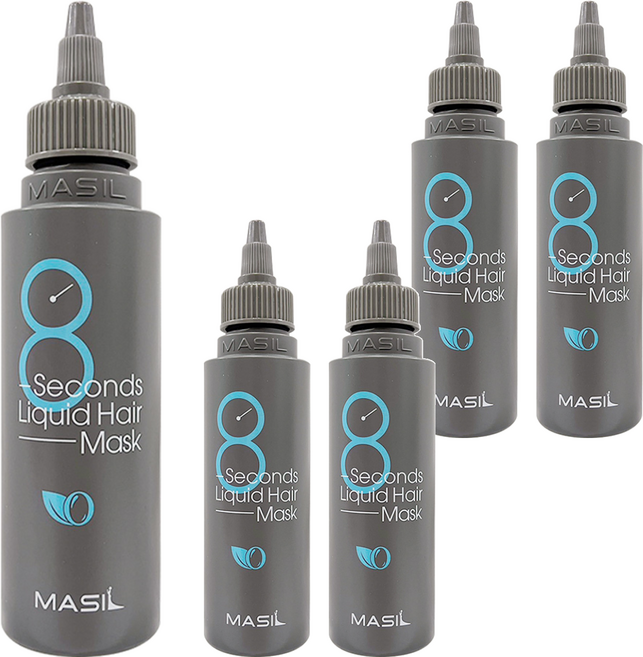 MASIL 8秒護髮髮膜 豐盈蓬鬆, 100ml, 5瓶