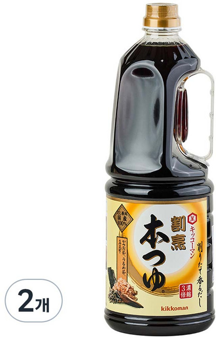 기꼬만 혼쯔유 소스, 1.8L, 2개