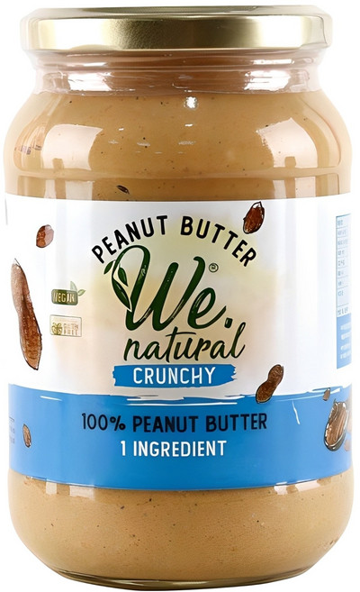 위내추럴 100% 땅콩버터 크런치, 475g, 1개