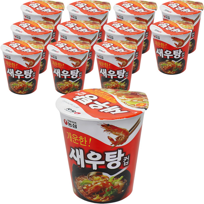농심 새우탕컵 67g, 12개