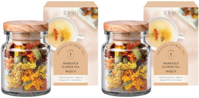 꽃을담다 오리지널 메리골드꽃차, 10g, 1개입, 2개